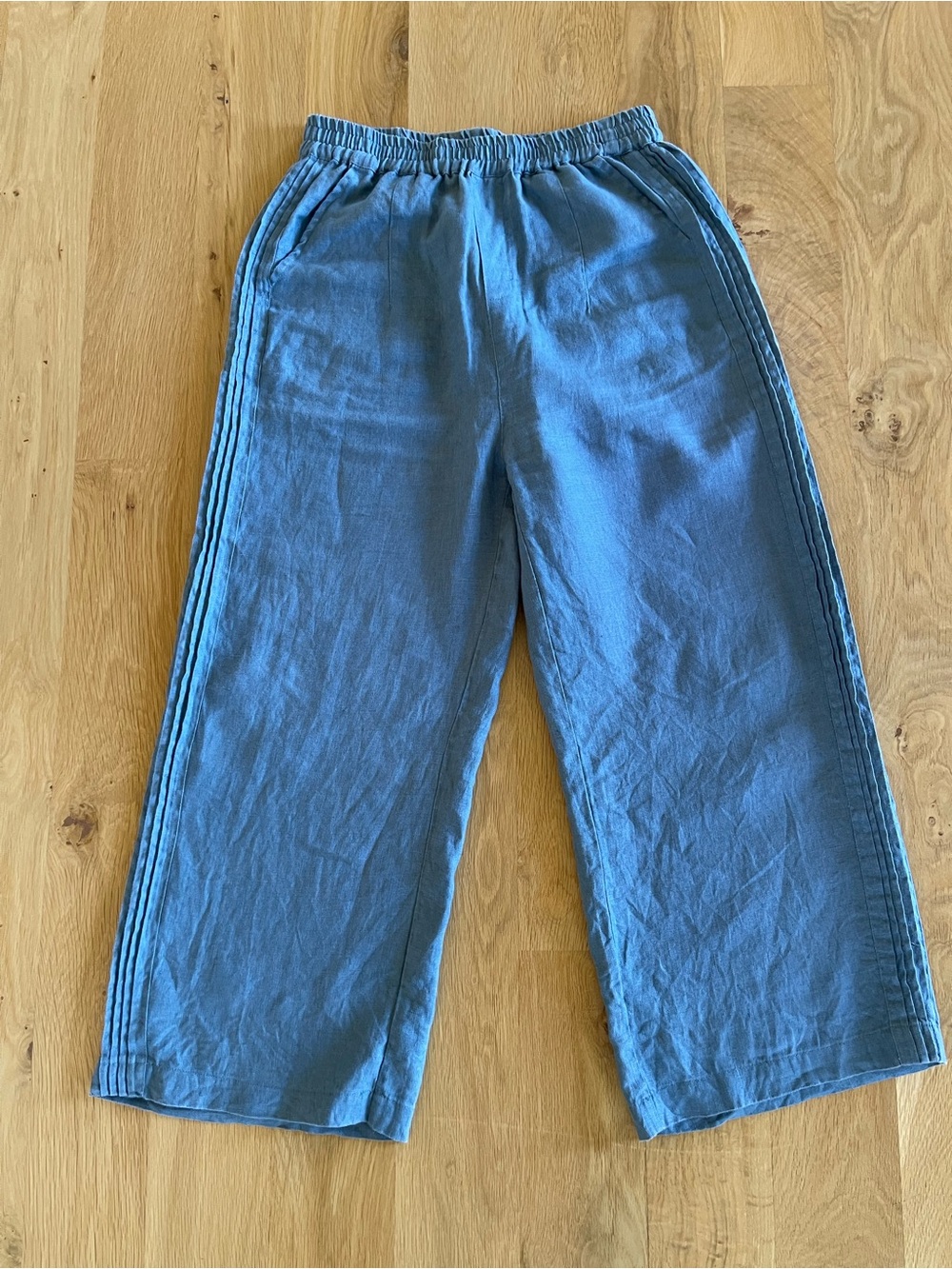 XIMO women beautiful Blue Pull-On Linen Pants